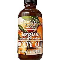 Body Oil for Dry Skin - Argan & Vitamin E, A, D Moisturizing Oil - Anti-Aging and Skin Elasticity Support - (4 fl.oz)