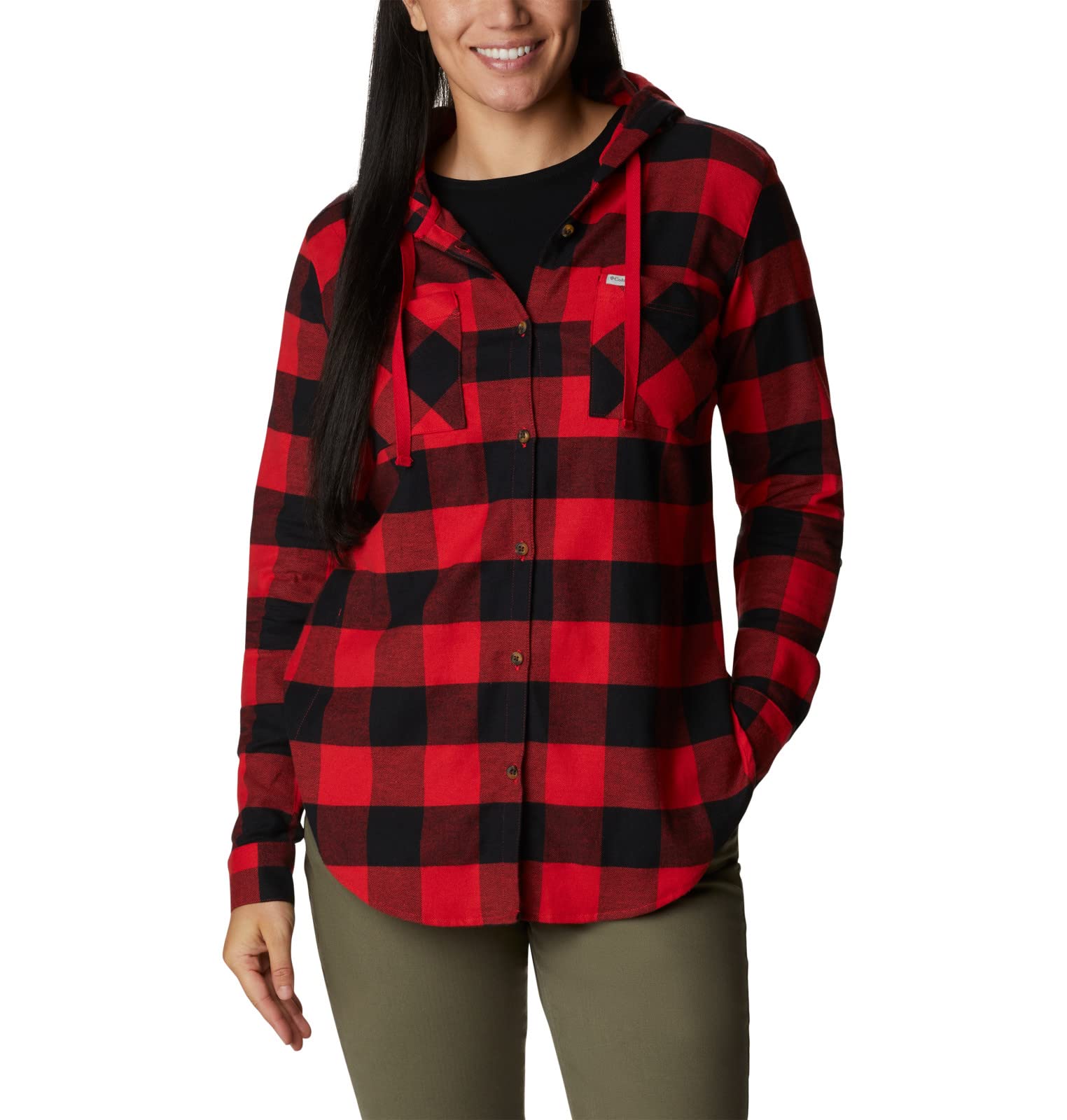 Columbia Women's Anytime Stretch Hooded LS Shirt