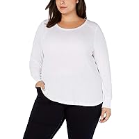 INC International Concepts I.N.C. Plus Size Ribbed Shirttail Top