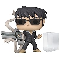 POP Anime: Trigun - Nicholas D. Wolfwood with Punisher Cross Funko Vinyl Figure (Bundled with Compatible Box Protector Case), Multicolor, 3.75 inches