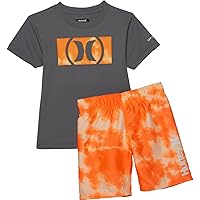 Baby Boys' Swim Suit 2-Piece Set (6, Melon Tint)