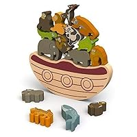 BeginAgain Balance Boat Endangered Animals Game - Promotes Active Play and Motor Skills - 3 and Up