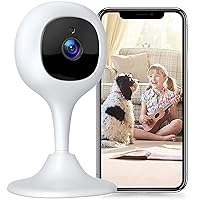 Baby Monitor 1080P FHD WiFi Security Indoor Camera Smart Pet Camera 103° Wide-Angle Two-Way Audio, 940nm Night Vision,Motion Detection, Compatible with Alexa