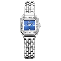 Gosasa Square Diamond Women Quartz Watches Light Luxury Fashion Ladies Watch Stainless Steel Dress Business Analog Women's Wristwatch