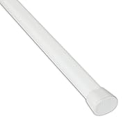 Rod Desyne Oval Spring Tension Rod, 36-60 inch, White