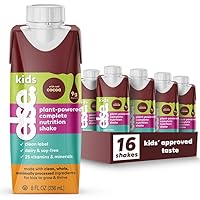 Kids Complete Nutrition Drink, for Ages 2+ with Essential Amino Acids, Vitamins & Minerals, Less Sugar, Convenient Ready to Drink Carton, Chocolate, 16 Pack