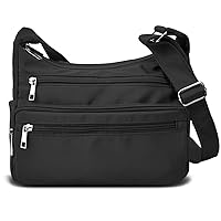 Women Multi Pocket Crossbody Bag Large Shoulder Bag Lightweight Purse and Handbags Travel Pocketbooks