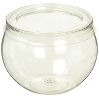 PetiteWare Clear Plastic Round Mousse Cups With Lids (Pack of 6) - 3 Oz. - Elegant Design, Perfect For Party Treats, Home Or Catering Events, Desserts & Appetizers