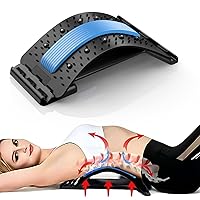 Back Stretcher, Lumbar Back Cracker Board Pain Relief Device, Multi-Level Massager for Herniated Disc, Sciatica, Scoliosis, Lower and Upper Lumbar Support Stretcher