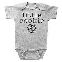 Baffle Soccer Onesie, LITTLE ROOKIE - SOCCER, Sports Onesie, Sporty, Newborn, Baby Onesie, Unisex Baby Clothes, Kids Outfit