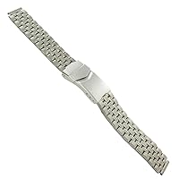 12mm Titanium with Stainless Steel Fold Over Buckle Grey Watch Band
