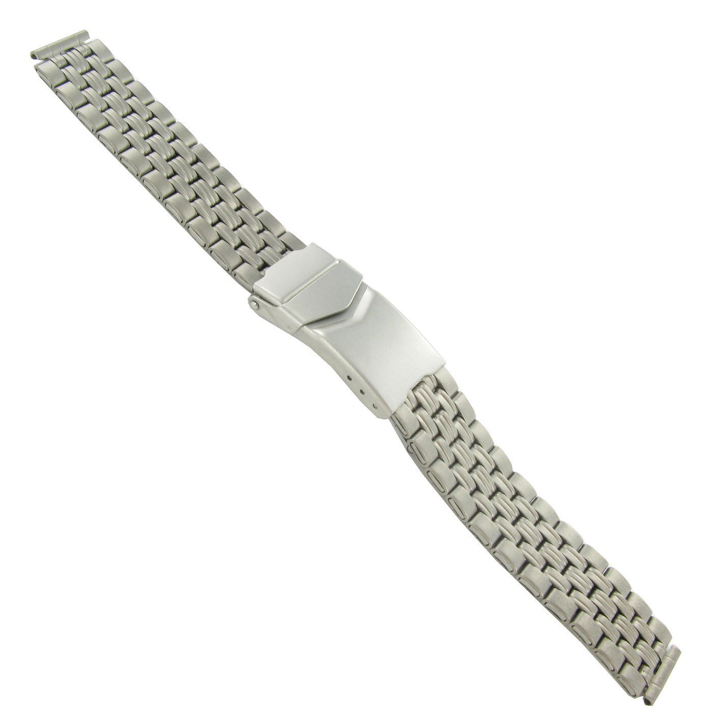milano 12mm Titanium with Stainless Steel Fold Over Buckle Grey Watch Band
