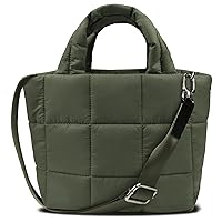 Quilted Tote Bag for Women 5L Quilted Crossbody Bag Puffer Bag with Adjustable Straps Lightweight Quilted Puffy Bag