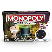 Monopoly Voice Banking Electronic Family Board Game for Ages 8 and up
