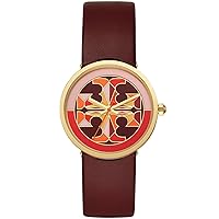 Tory Burch Collins Leather Watch Blue - Tbw1203 One Size