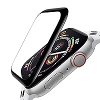 ZPIAR 2 Pack for Apple Watch Series 9/8/7 45mm Tempered Glass Screen Protector,Full Coverage Bubble Free Anti-Scratch HD Waterproof Film for iwatch Series 9/8/7 (45mm Black)