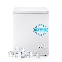 Chest Freezer 7.0 cu.ft Compact Freezer Top Door, Tymyp Deep Freezer White Low Noise 7-grade Thermostat Control Manual defrost Deep Freezer contain 2 Removable Basket for Home Kitchen Office Bar