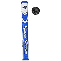 SuperStroke NFL Traxion Tour Putter Grip, Carolina Panthers (Standard) | Improves Feedback and Tackiness | Reduces Taper to Minimize Grip Pressure | Polyurethane Outer Layer