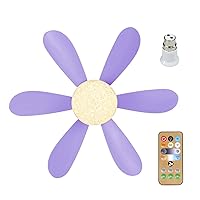 Fan LightE27 Led Ceiling Fans with Lights 40W Modern Bedroom Fan Ceiling Light with B22 Head Quiet 3 Speeds 3 Color Dimmable
