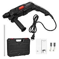 Electric Hammer,AC110V 710W High Power Rotary Hammer Drill Electric Hammer Rotary Hammer Stepless Variable Speed Electric Hammer with Concrete/Stone Vibration and Safety Clutch