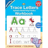 Trace Letters: Alphabet Handwriting Practice workbook for kids: Preschool writing Workbook with Sight words for Pre K, Kindergarten and Kids Ages 3-5. ABC print handwriting book Trace Letters: Alphabet Handwriting Practice workbook for kids: Preschool writing Workbook with Sight words for Pre K, Kindergarten and Kids Ages 3-5. ABC print handwriting book Paperback Spiral-bound