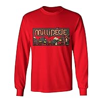 New Graphic Shirt 80's Gamer Arcade Game Novelty Tee Millipede Men's Long Sleeve T-Shirt