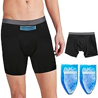 Vasectomy Jockstraps Underwear, with 4 Cold Ice Packs for Testicular Support and Pain Relief, Breathable Soft Micro Modal Briefs, Vasectomy Gift for Men