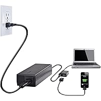 90 Watt AC Laptop Charger with USB Fast Charging Port