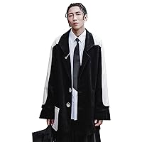 MFCT Men's Streetwear Black Urban Gentlemen Suit Jacket