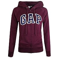 GAP Womens Fleece Arch Logo Full Zip Hoodie