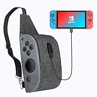 Portable Travel Carry Bag for Nintendo Switch/ Switch Lite, OIVO Sling Backpack with Type C Charging Port