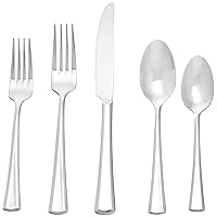 Oneida Noble 20 Piece Everyday Flatware 18/0 Stainless Steel, Service for 4, Silverware Set
