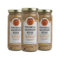 Portabella Mushroom Bisque by Zoup! Good, Really Good - No Artificial Ingredients, No Preservatives, Portabella Mushroom Bisque, 16 oz Ready to Serve (3 Pack)