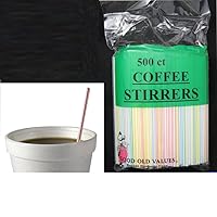 500 Ct Coffee Stirrer BAR Straw 5