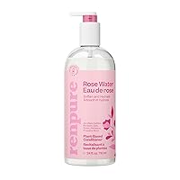 Renpure Rose Water Conditioner, 710ml, Plant Based Beauty, Soothes Scalp, Hydrates Hair, Nourishes, Free of Chemicals, For Women