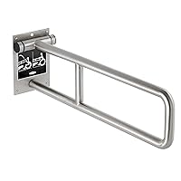 BOBRICK 4998 Stainless Steel Wall-Mounted Swing Up Grab Bar, 29
