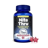 Nite Thru Two-Stage Release Melatonin Gummies, Strawberry, 6mg, 30 Ct