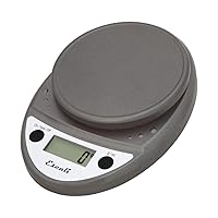 Primo Digital Food Scale Multi-Functional Kitchen Scale and Baking Scale for Precise Weight Measuring and Portion Control, 8.5 x 6 x 1.5 inches, Metallic