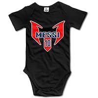 Soccer Star Leo Messi Newborn Baby Climb Romper Size6 M Black