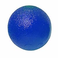 Cando 10-1494 Blue Circular Hand Exercise Ball, Heavy Resistance, Standard