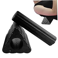 Yoga Blocks 2 Pack, 2 in 1 Triangle Foam Blocks, EPP Foam Roller, Easy to Clean Exercise Roller Foam for Neck, Waist, Hips, Back, Legs