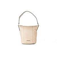 Michael Kors Brooke Medium Leather Shoulder Bucket Bag - Bisque