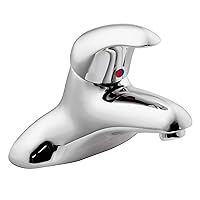 Moen 8414F12 Commercial Single Handle Lavatory Faucet with Drain 1.2 gpm, Chrome