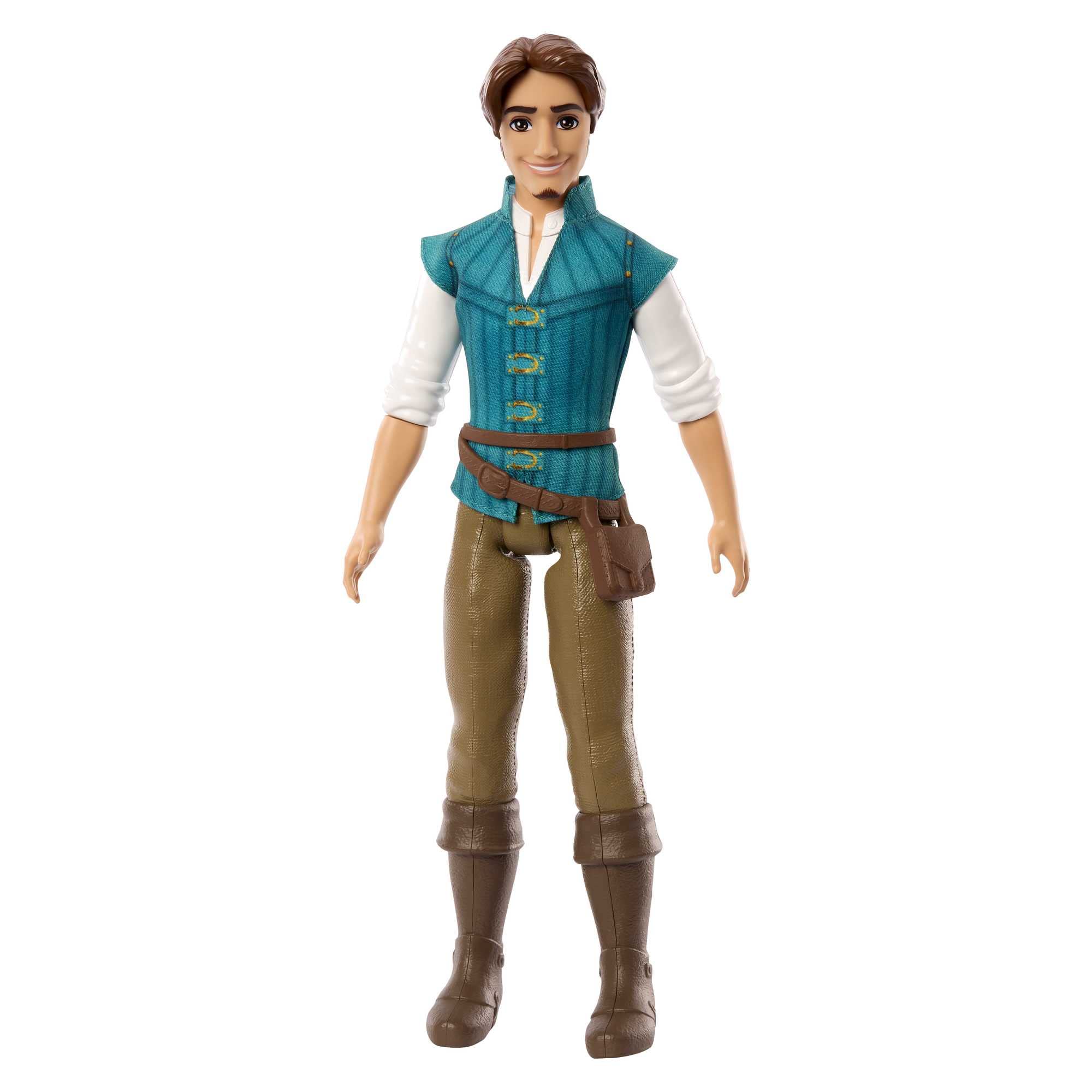 Mattel Disney Princess Flynn Rider Fashion Doll in Hero Outfit from Disney Movie Tangled, Posable