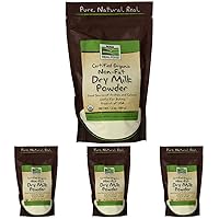 Foods, Organic Non-Fat Dry Milk Powder with Protein and Calcium, Product of the USA, 12-Ounce (Packaging May Vary) (Pack of 4)