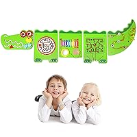 B-Land Busy Board for Toddlers,Baby Sensory Board Crocodile Activity Wall Panels for Kids,Wall Mount Sensory Learning Toy Educational Toy for Toddler Playroom & Children's Daycare