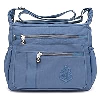 MINTEGRA Crossbody Bag for Women Nylon Waterproof Shoulder Purse Messenger Bag Lightweight Pocketbooks