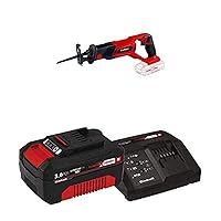 Einhell TE-AP Power X-Change 18-Volt Cordless 2600-SPM Reciprocating Saw, 1-Inch Stroke Length, w/ 6-Inch Wood Saw Blade Included, Quick Blade Change System, Kit (w/ 3.0-Ah Battery + Fast Charger)