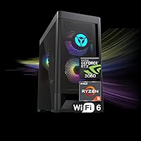 LENOVO Legion T5 Ultimate Gaming Tower Desktop, AMD Ryzen 5 5600G, NVIDIA GeForce RTX 3060, 32B RAM, 2TB SSD, HDMI, Display Ports, RJ45, USB Type-C, Wired KB&Mouse, Wi-Fi 6, Windows 11 Home, Black