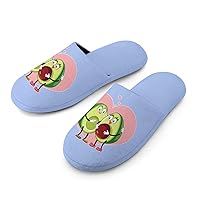 Avocado Family Pregnancy Women's Cotton Slippers with Memory Foam House Slip On Washable Shoes